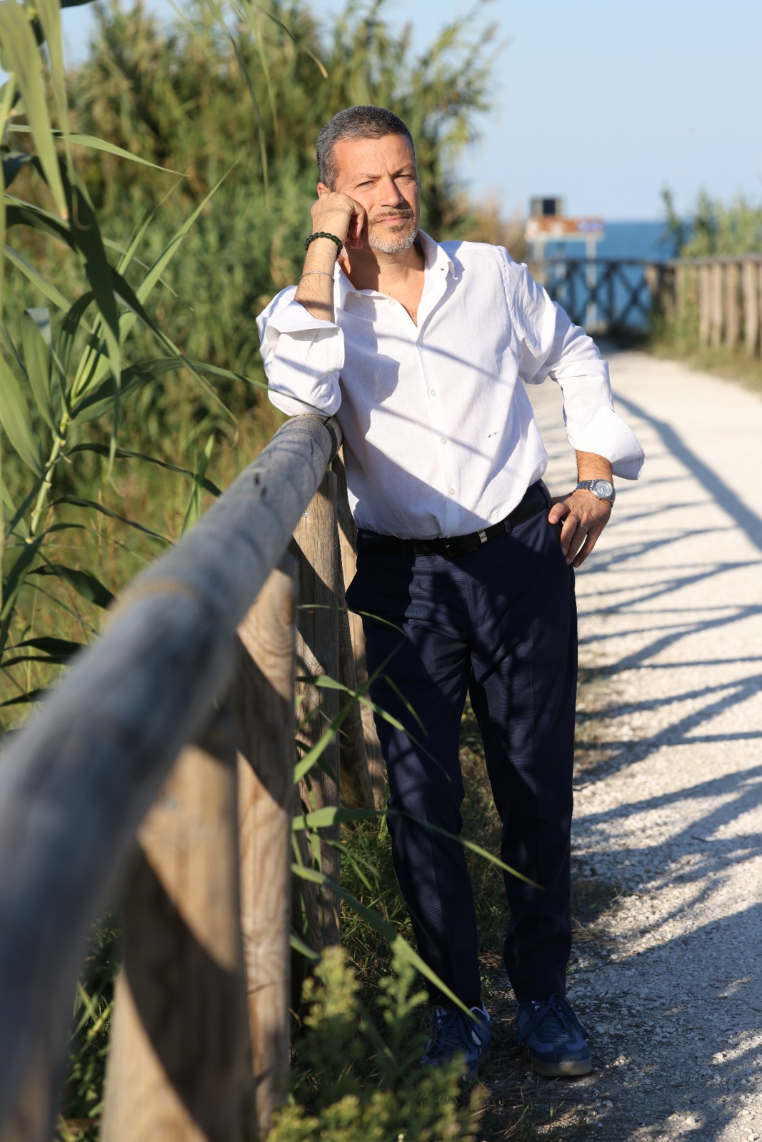 Stefano Virgini durante il suo percorso